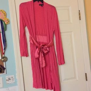 Pink bathrobe
